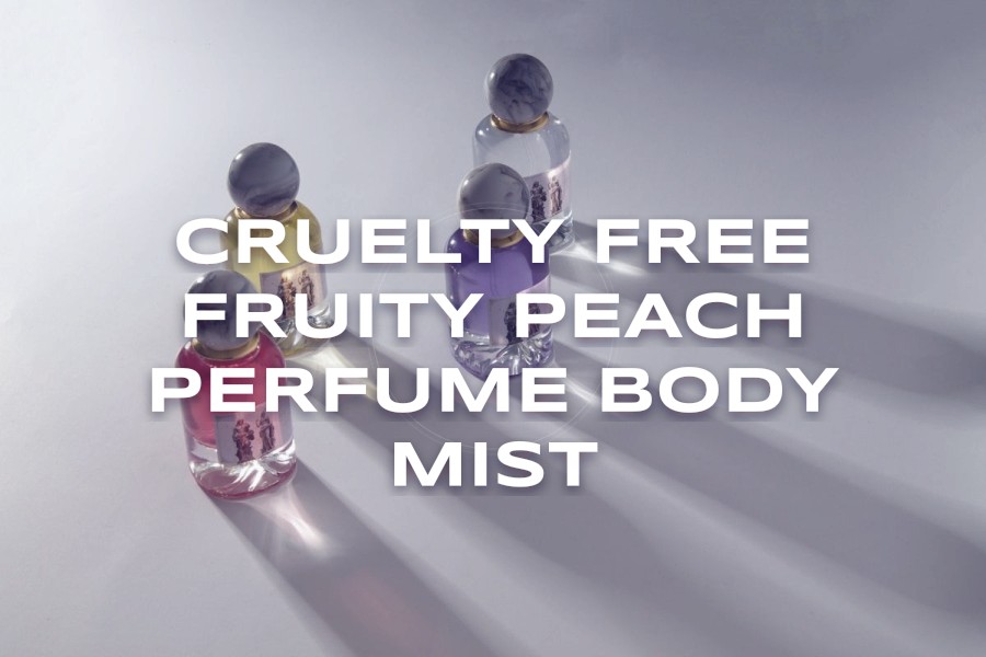 cruelty free fruity peach perfume body mist