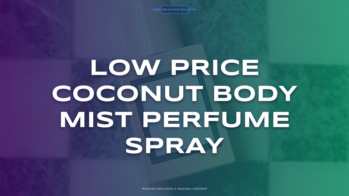 low price coconut body mist perfume spray