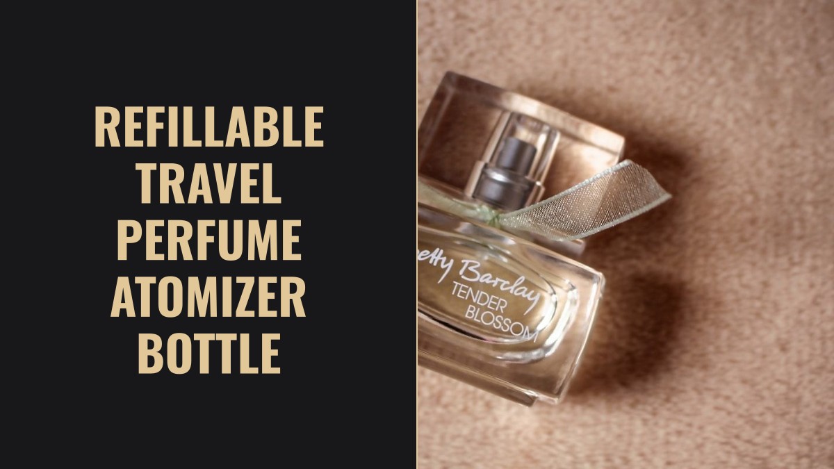 refillable travel perfume atomizer bottle