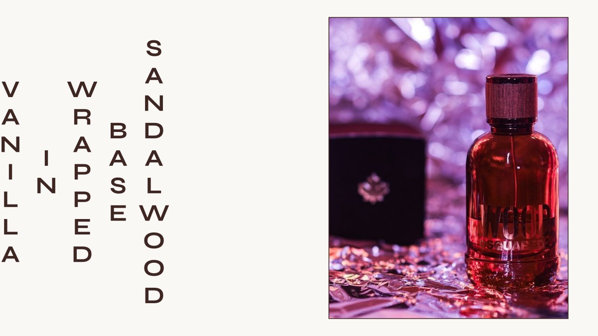 sandalwood base wrapped in vanilla