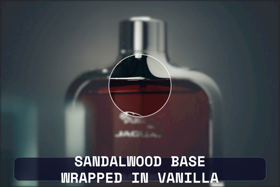 sandalwood base wrapped in vanilla