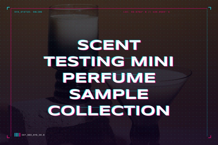 scent testing mini perfume sample collection