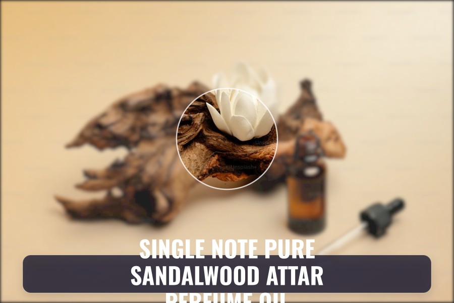 single note pure sandalwood attar perfume oil