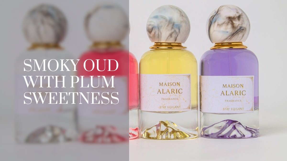 smoky oud with plum sweetness