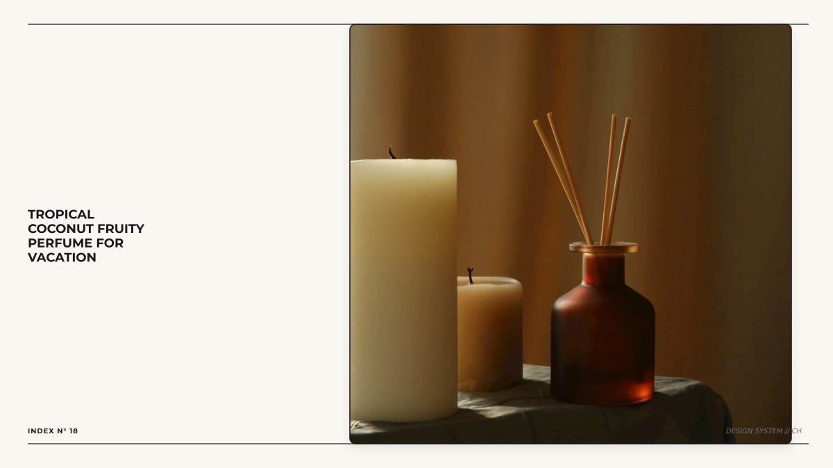 tropical coconut fruity perfume for vacation