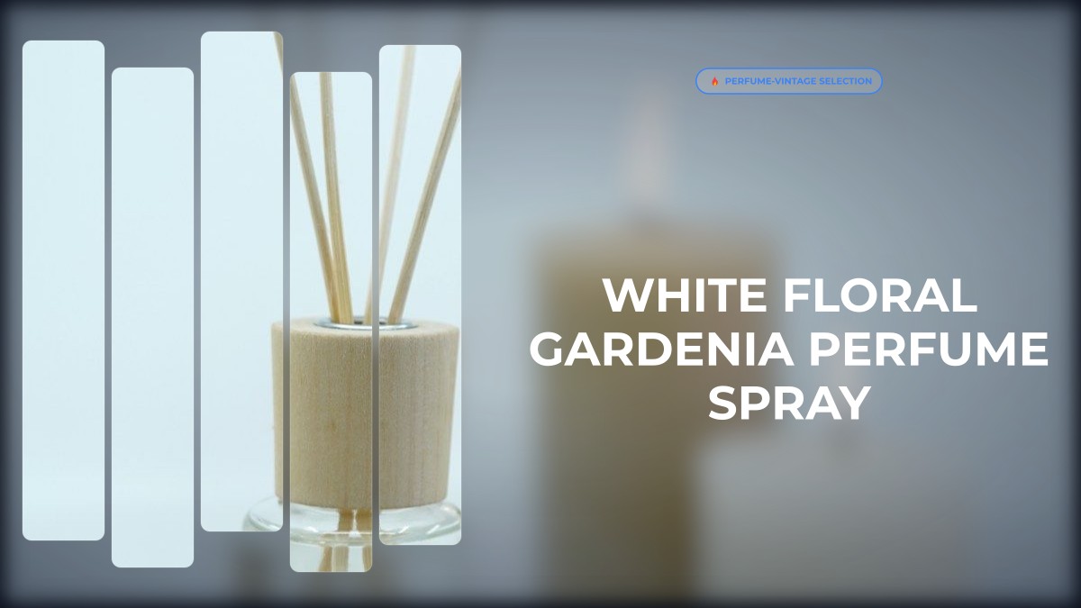 white floral gardenia perfume spray
